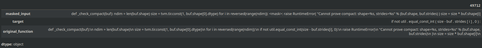 Original to Masked Functions