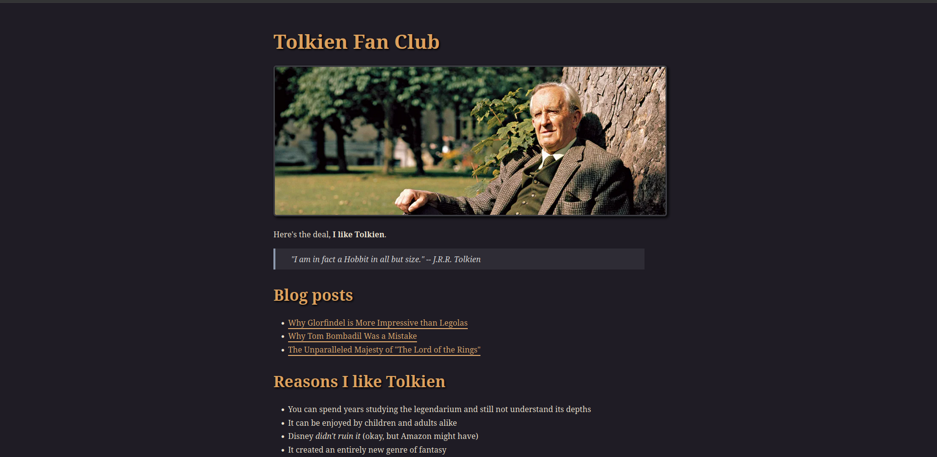 Tolkien Fan Club