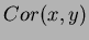 $Cor(x,y)$